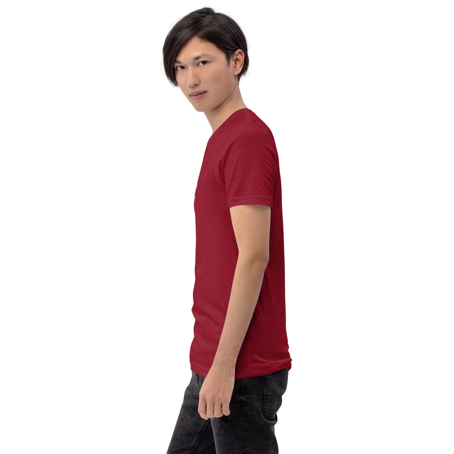 Waterbearer T-Shirt - Left Placement image 9: Black version, size L with left-side angle of the Aquarius range.