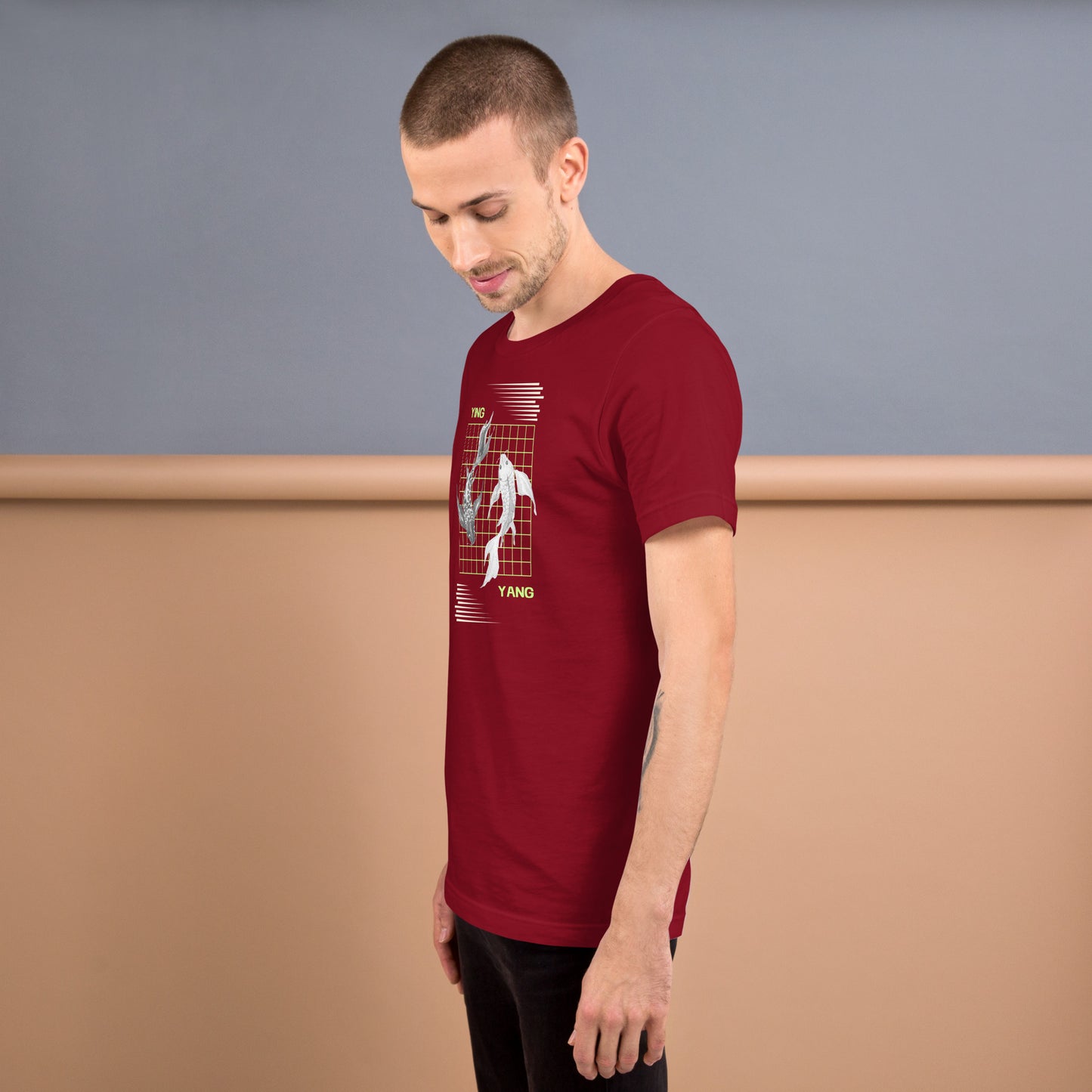 Image 15 of Team Purple Equinoxe T-Shirt, size 2XL, with Ying and Yang artwork visible in left-side angle.