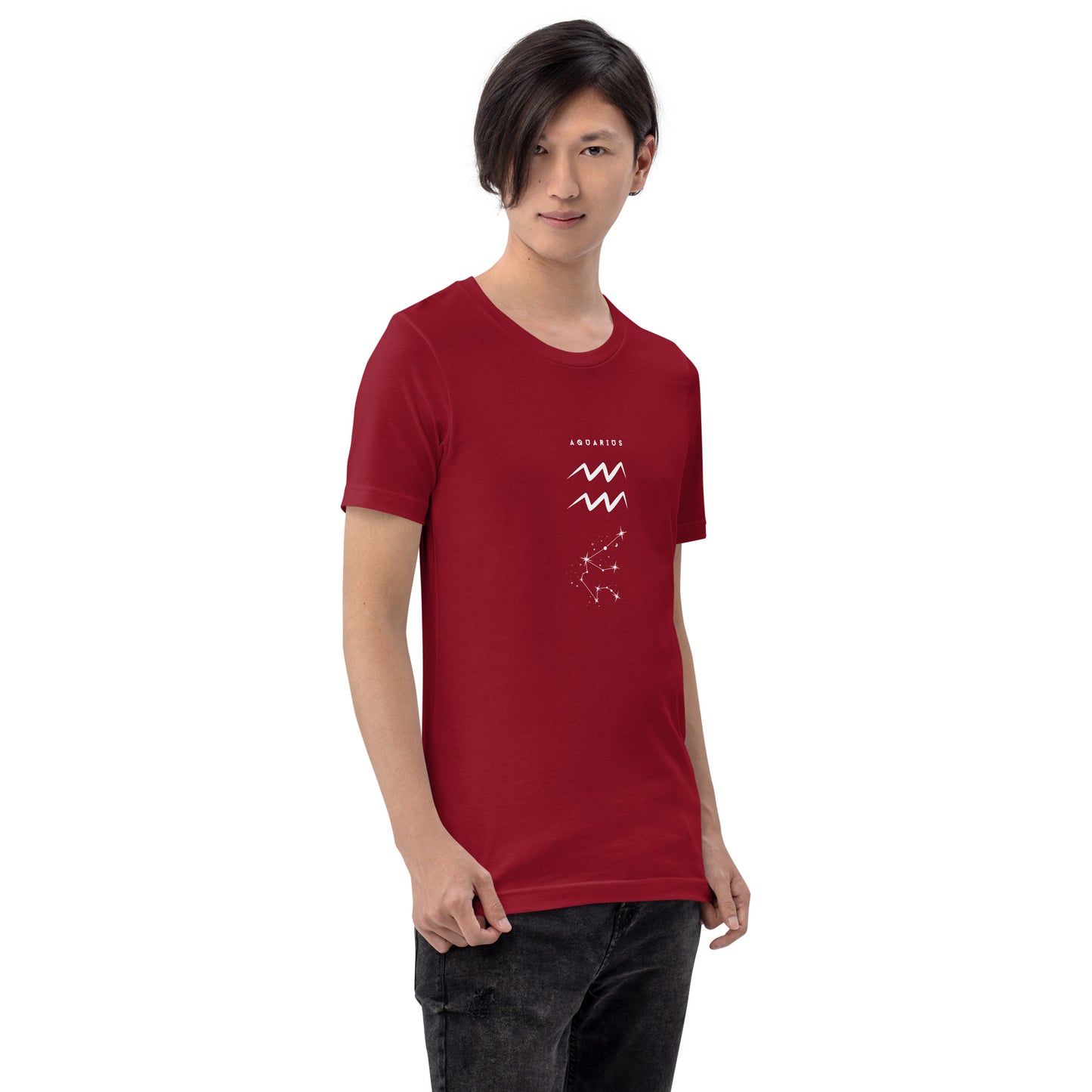 Waterbearer T-Shirt - Left Placement product image 12 in Vintage Black, size S, with front view, right-side angle and left placement.