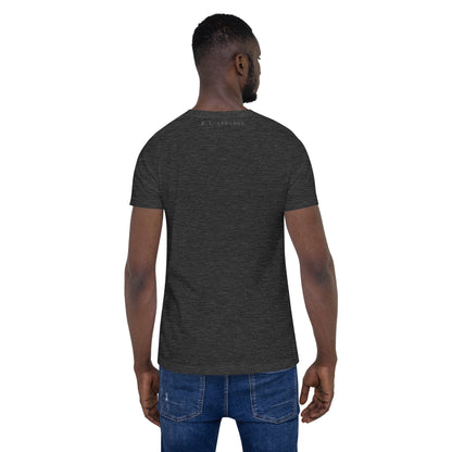 Workrate T-Shirt - Left Placement product image 20 in Oxblood Black, size 3XL, with back view and left placement.
