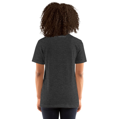 Innerline T-Shirt - Left Placement by R.A. Apparel, image 18, back view, Oxblood Black, size XL, left placement.