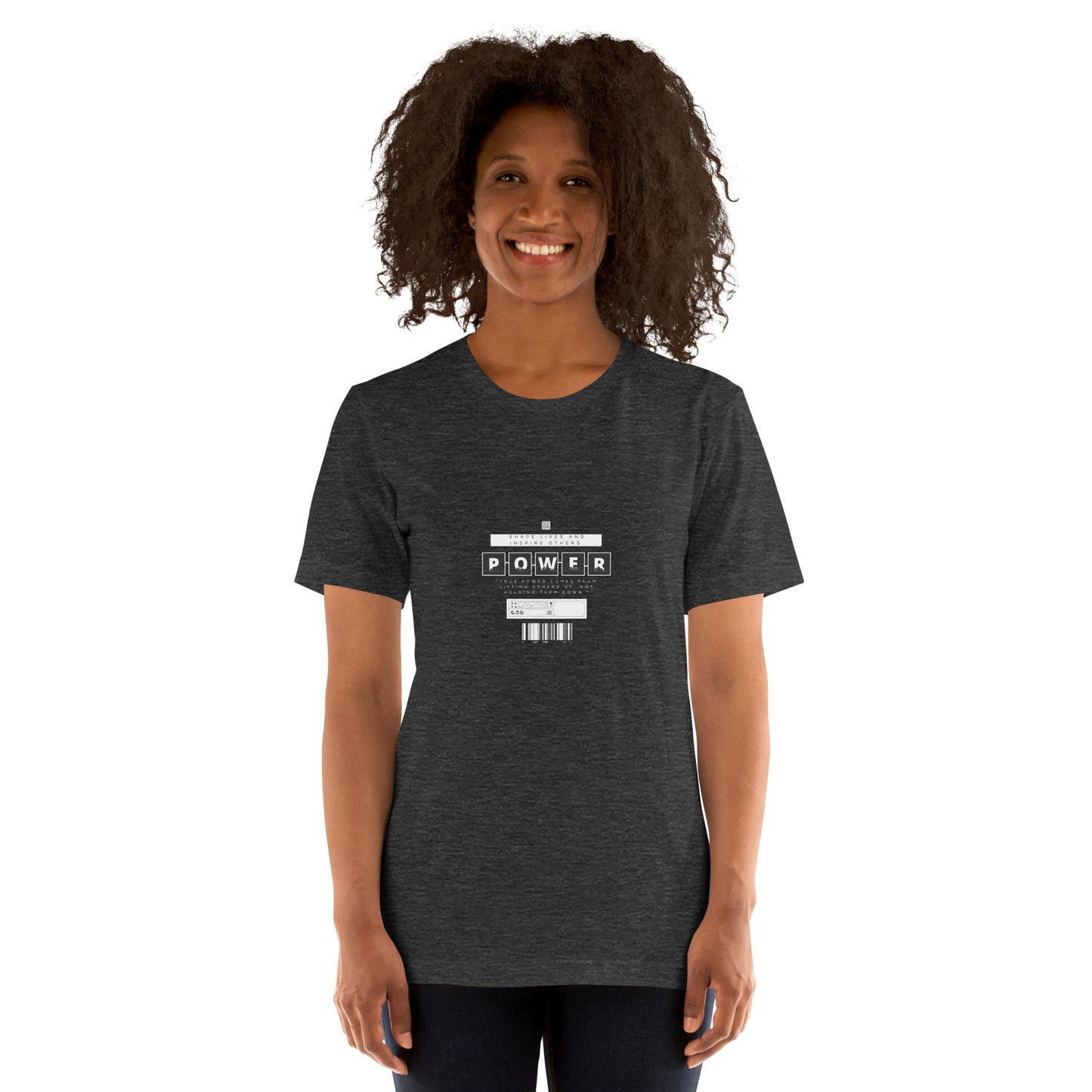 Image 19 of Oxblood Black Impact Form T-Shirt - Left Placement, size 2XL, with Shape Lives artwork visible in front view.