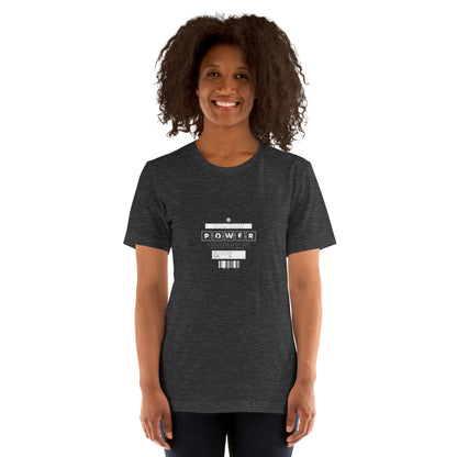 Image 19 of Oxblood Black Impact Form T-Shirt - Left Placement, size 2XL, with Shape Lives artwork visible in front view.