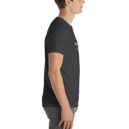 Bellevie T-Shirt - Left Placement image 12 in Black, size 2XL, showing right-side angle for the Beautiful Life design.