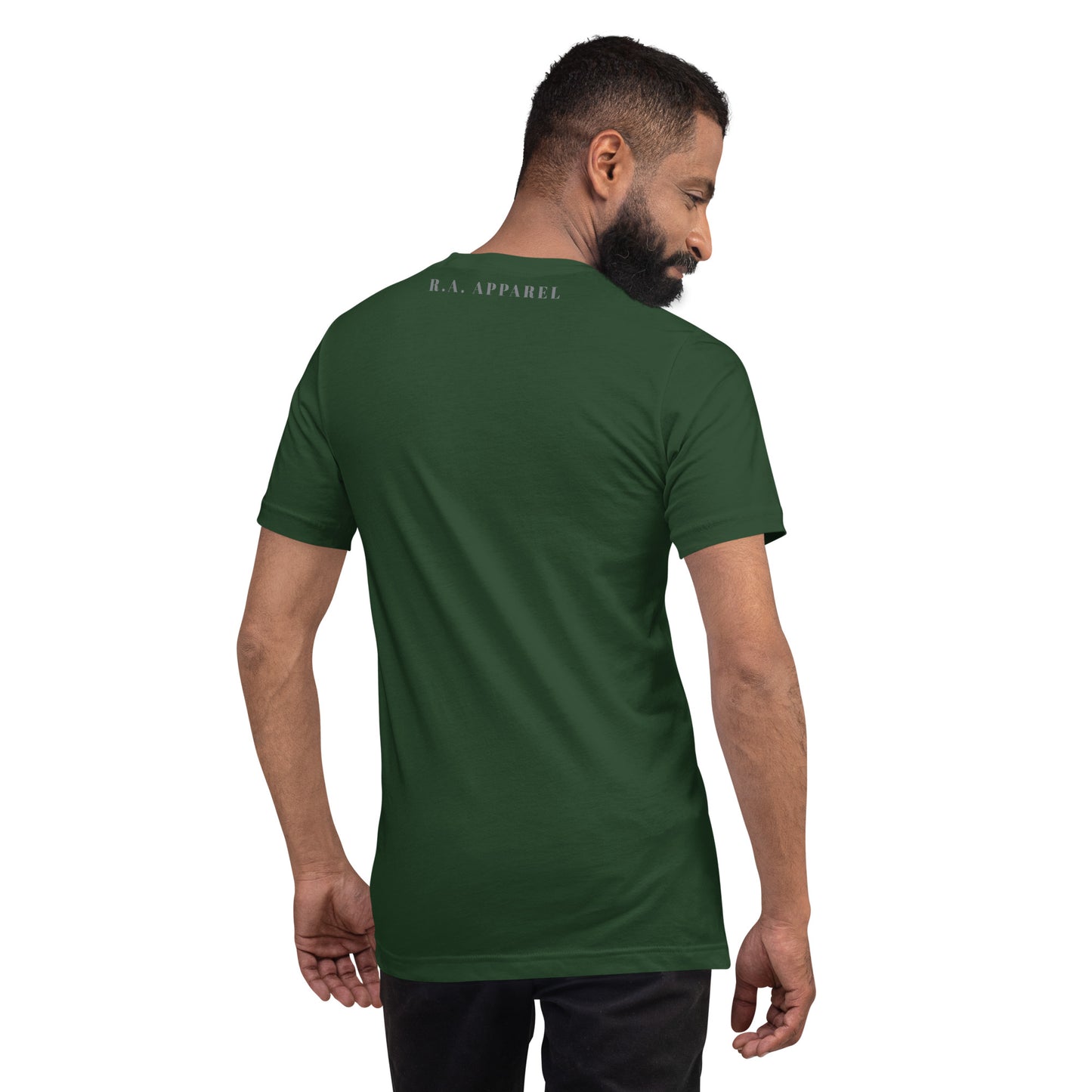 Forward Kind T-Shirt - Left Placement 78 product image 23 in Oxblood Black, size 2XL, with back view and left placement.