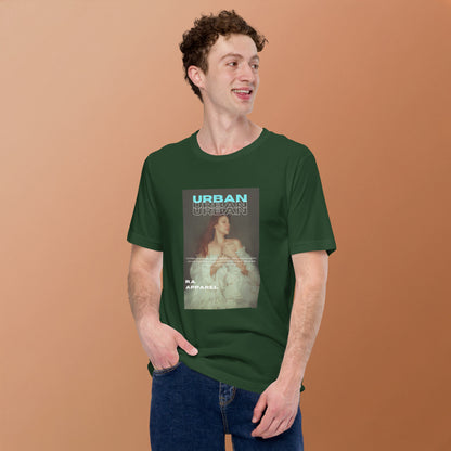 Urban T-Shirt - Left Placement image 18: Oxblood Black version, size XL with front view of the Urban range.