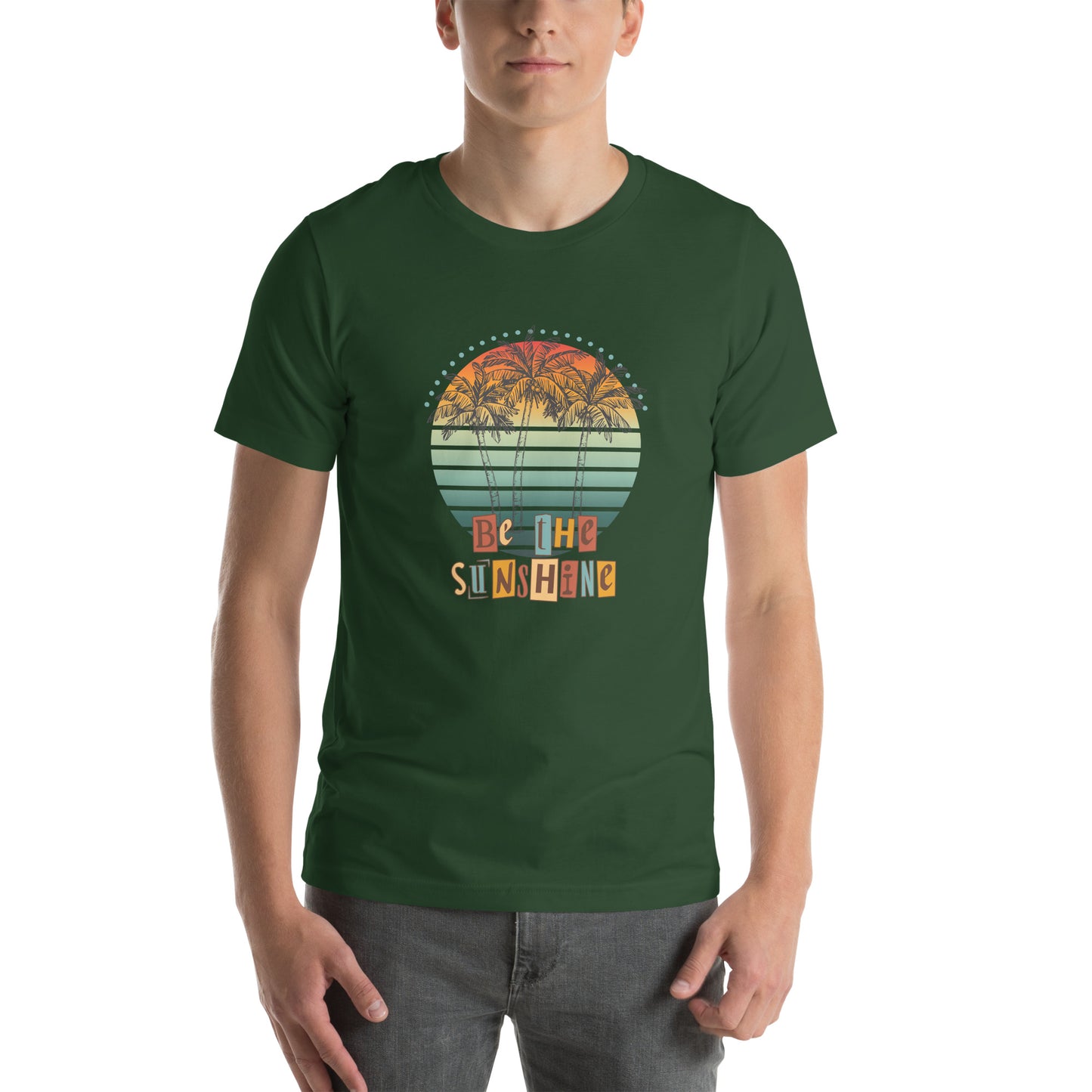 Solara T-Shirt image 37 in True Royal, size M, showing front view for the Be the Sunshine design.