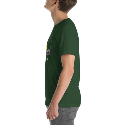 Avenor T-Shirt image 33: True Royal version, size L with left-side angle of the The View Awaits range.