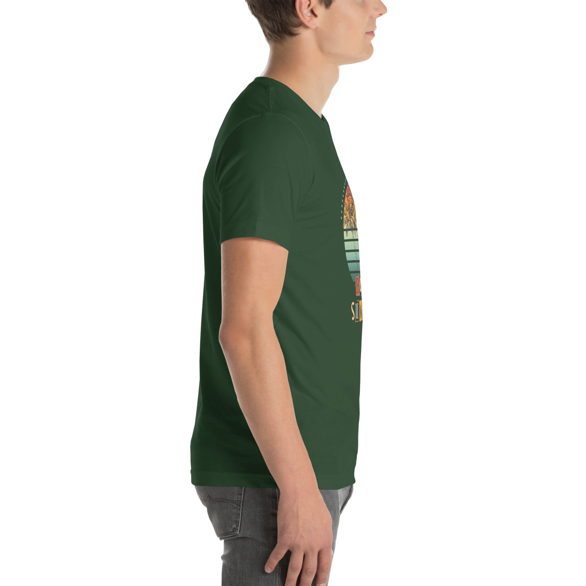 Solara T-Shirt image 41 in Autumn, size S, showing right-side angle for the Be the Sunshine design.
