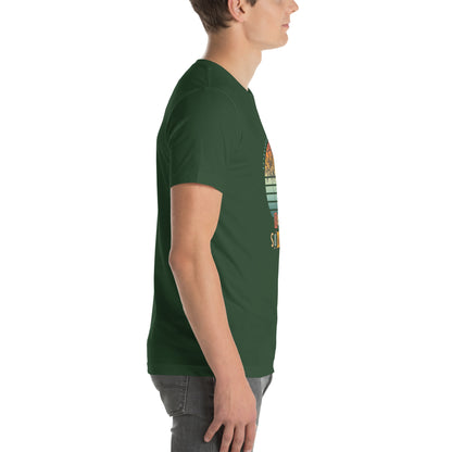 Solara T-Shirt image 41 in Autumn, size S, showing right-side angle for the Be the Sunshine design.