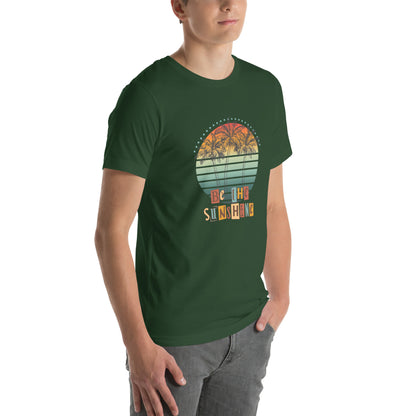 Solara T-Shirt image 42 in Autumn, size M, showing front view, right-side angle for the Be the Sunshine design.