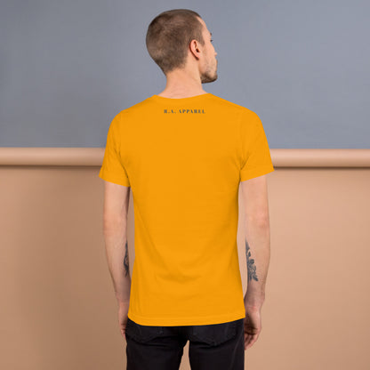 Equinoxe T-Shirt product image 58 in Charity Pink, size L, with back view and design placement.