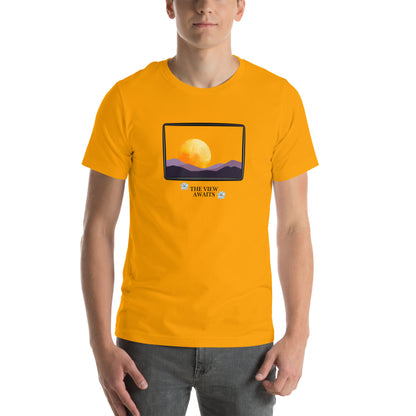 Avenor T-Shirt product image 91 in Yellow, size S, with front view and design placement.