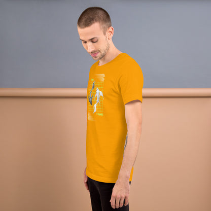 Equinoxe T-Shirt product image 59 in Charity Pink, size XL, with left-side angle and design placement.