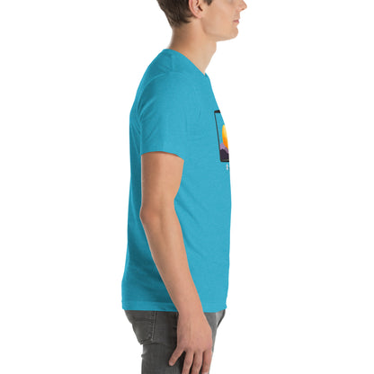 Avenor T-Shirt image 80 in Gold, size 2XL, showing right-side angle for the The View Awaits design.