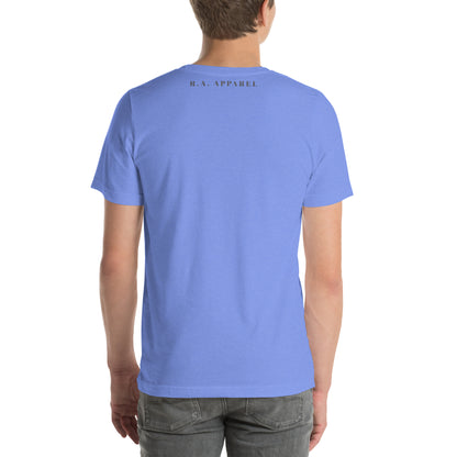 Image 89 of Ocean Blue Avenor T-Shirt, size XL, with The View Awaits artwork visible in back view.