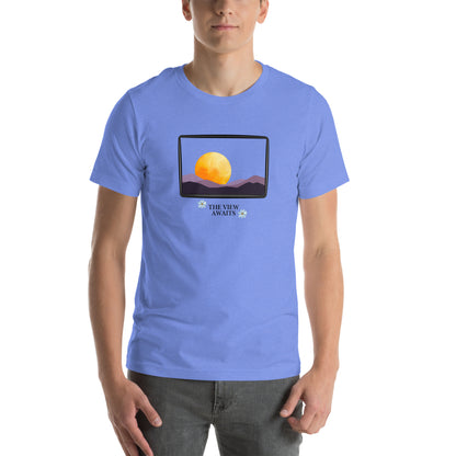 Avenor T-Shirt by R.A. Apparel, image 90, front view, Ocean Blue, size 2XL, design placement.