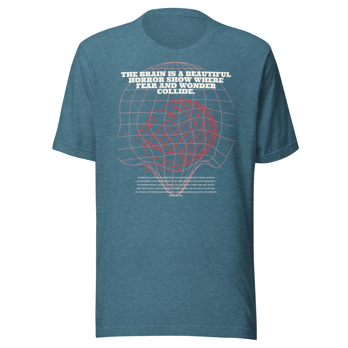 Fractured Process T-Shirt - Left Placement image 13 in Black, size 3XL, showing front view for the Process of Insanity design.