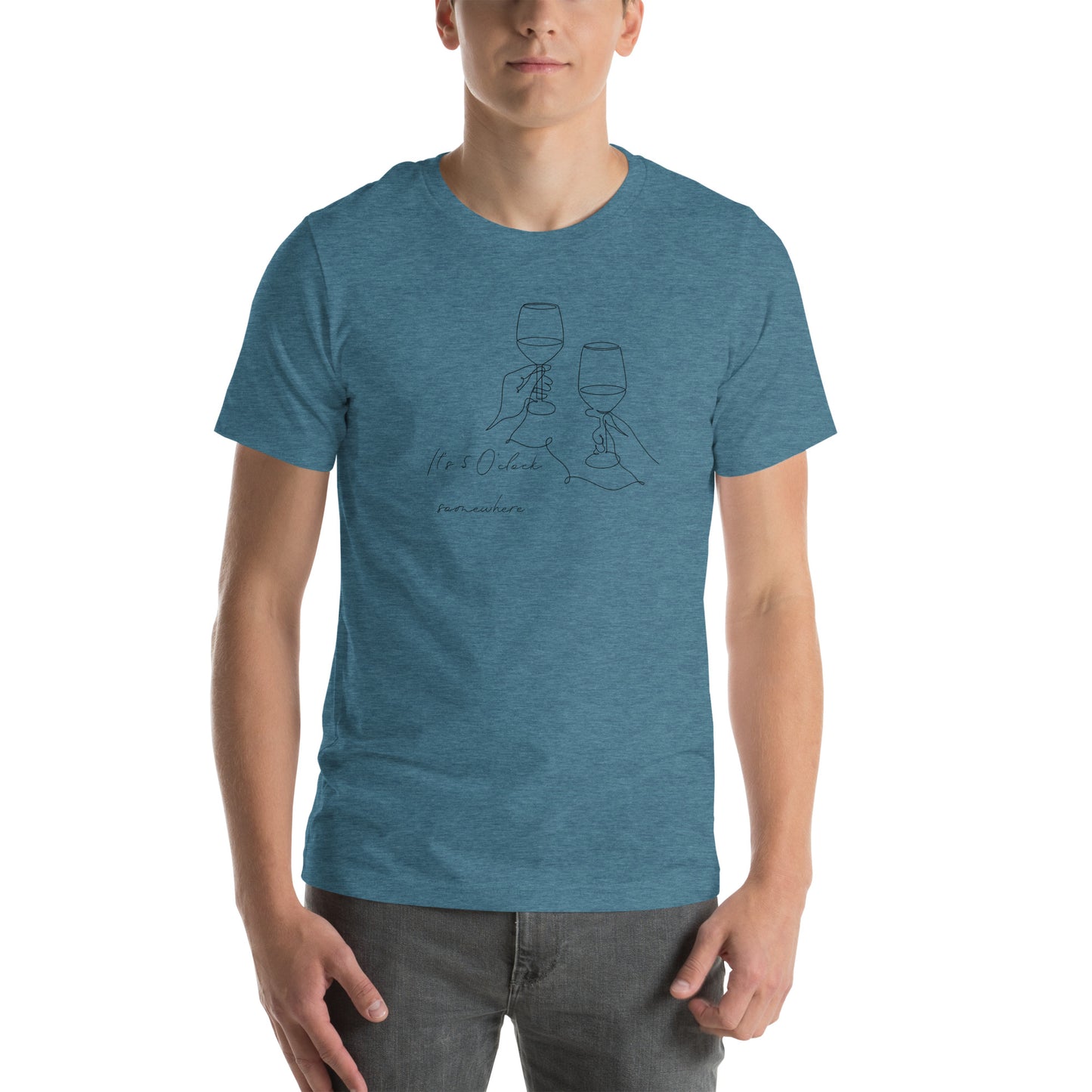 After Five T-Shirt - Left Placement by R.A. Apparel, image 15, front view, Military Green, size 2XL, left placement.