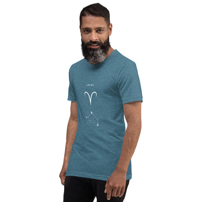 Marsborne T-Shirt - Left Placement image 31 in Autumn, size L, showing front view, left-side angle for the Aries design.