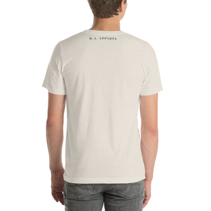 Image 26 of Light Blue Blind Signal T-Shirt - Left Placement 40, size 2XL, with We Are Blind artwork visible in back view.