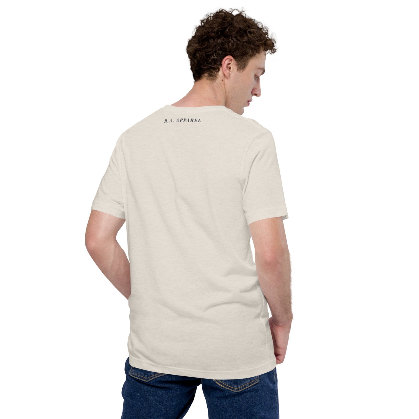 Growthline T-Shirt - Left Placement image 38 in selected colour, showing back view for the Growth design.