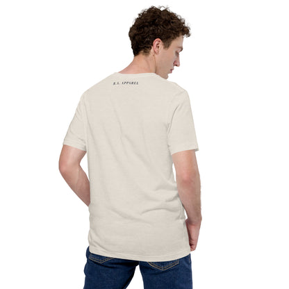 Growthline T-Shirt - Left Placement image 38 in selected colour, showing back view for the Growth design.