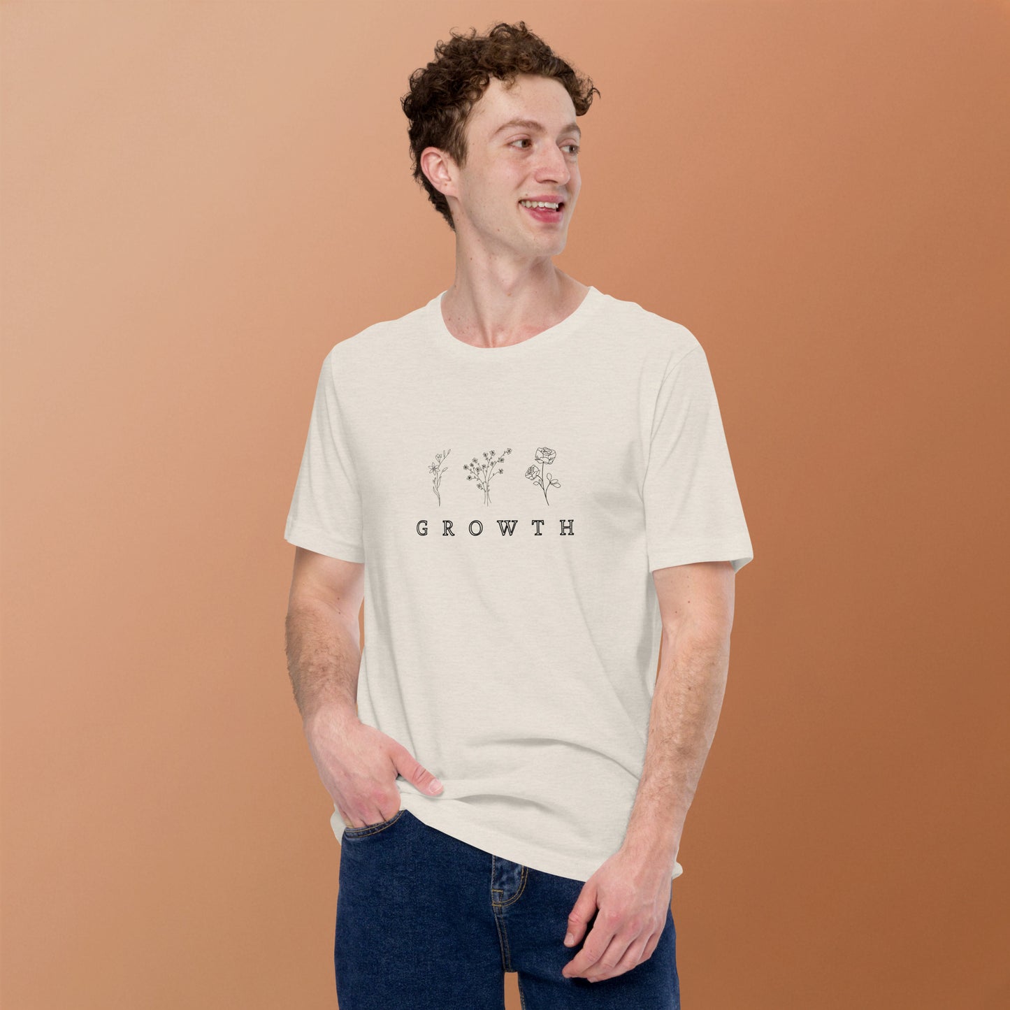 Growthline T-Shirt - Left Placement product image 39 in selected colour, with front view and left placement.