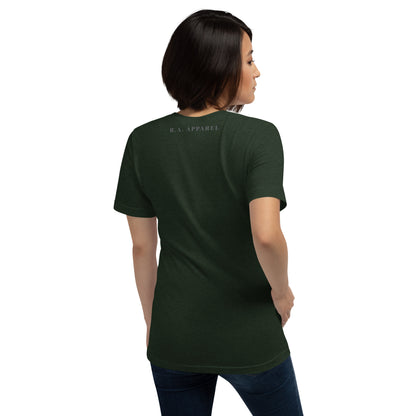 Meadow Club T-Shirt - Left Placement image 38 in selected colour, showing back view for the Bunny Collage design.