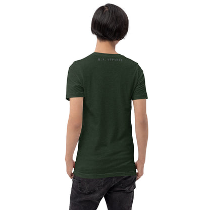 Waterbearer T-Shirt - Left Placement image 60 in selected colour, showing back view for the Aquarius design.