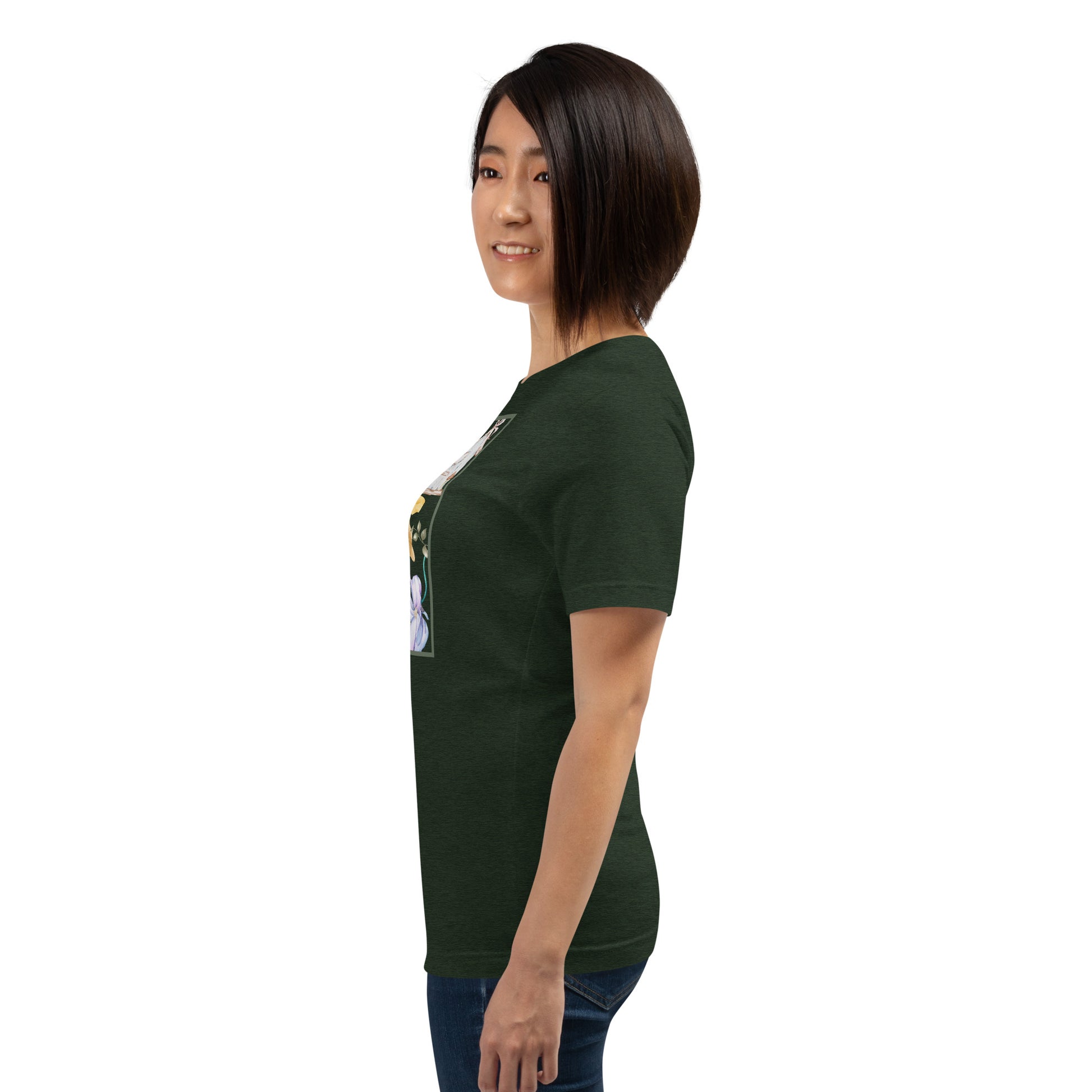 Meadow Club T-Shirt - Left Placement image 39: selected colour version with left-side angle of the Bunny Collage range.