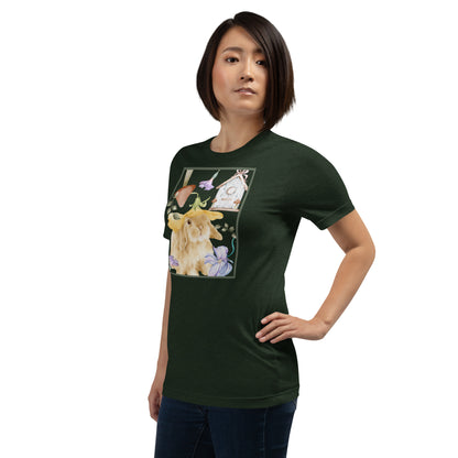 Meadow Club T-Shirt - Left Placement product image 40 in selected colour, with front view, left-side angle and left placement.