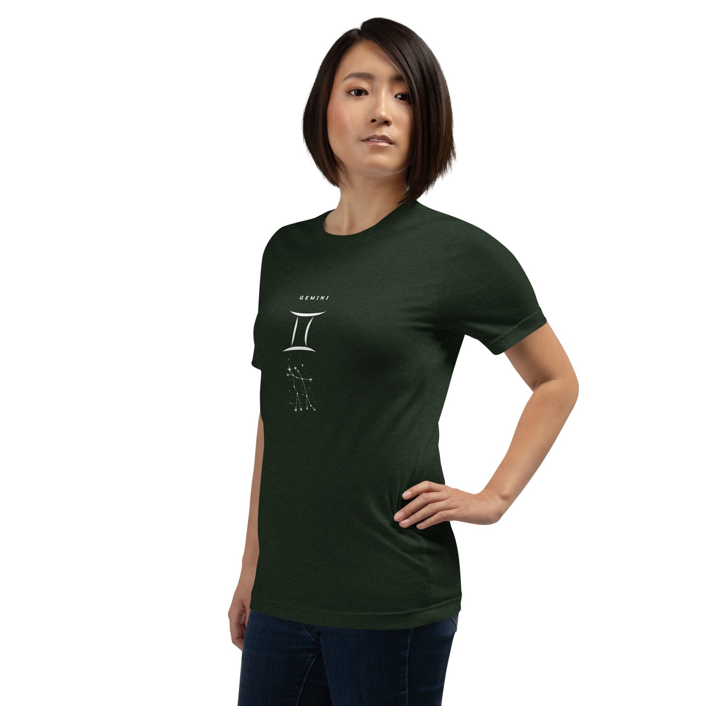 Twin Signal T-Shirt - Left Placement image 34 in Cardinal, size XL, showing front view, left-side angle for the Gemini design.