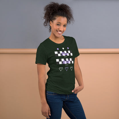 Freeborne T-Shirt - Left Placement by R.A. Apparel, image 36, right-side angle, Cardinal, size S, left placement.