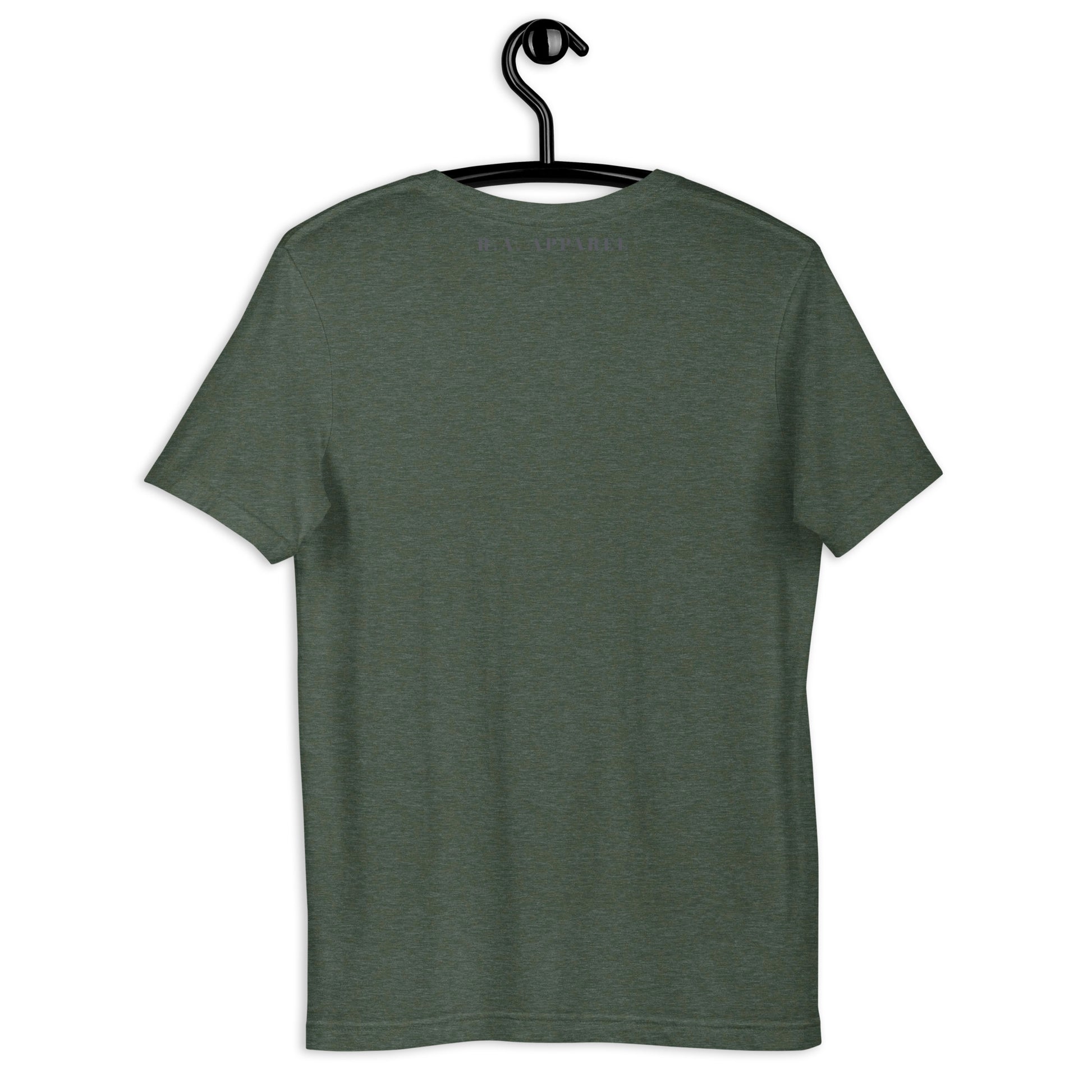 Astral Circle T-Shirt - Left Placement by R.A. Apparel, image 22, back view, Navy, size S, left placement.