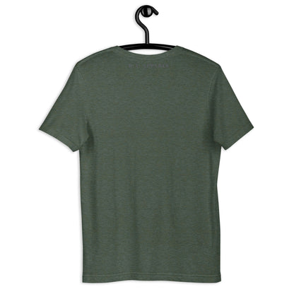 Astral Circle T-Shirt - Left Placement by R.A. Apparel, image 22, back view, Navy, size S, left placement.
