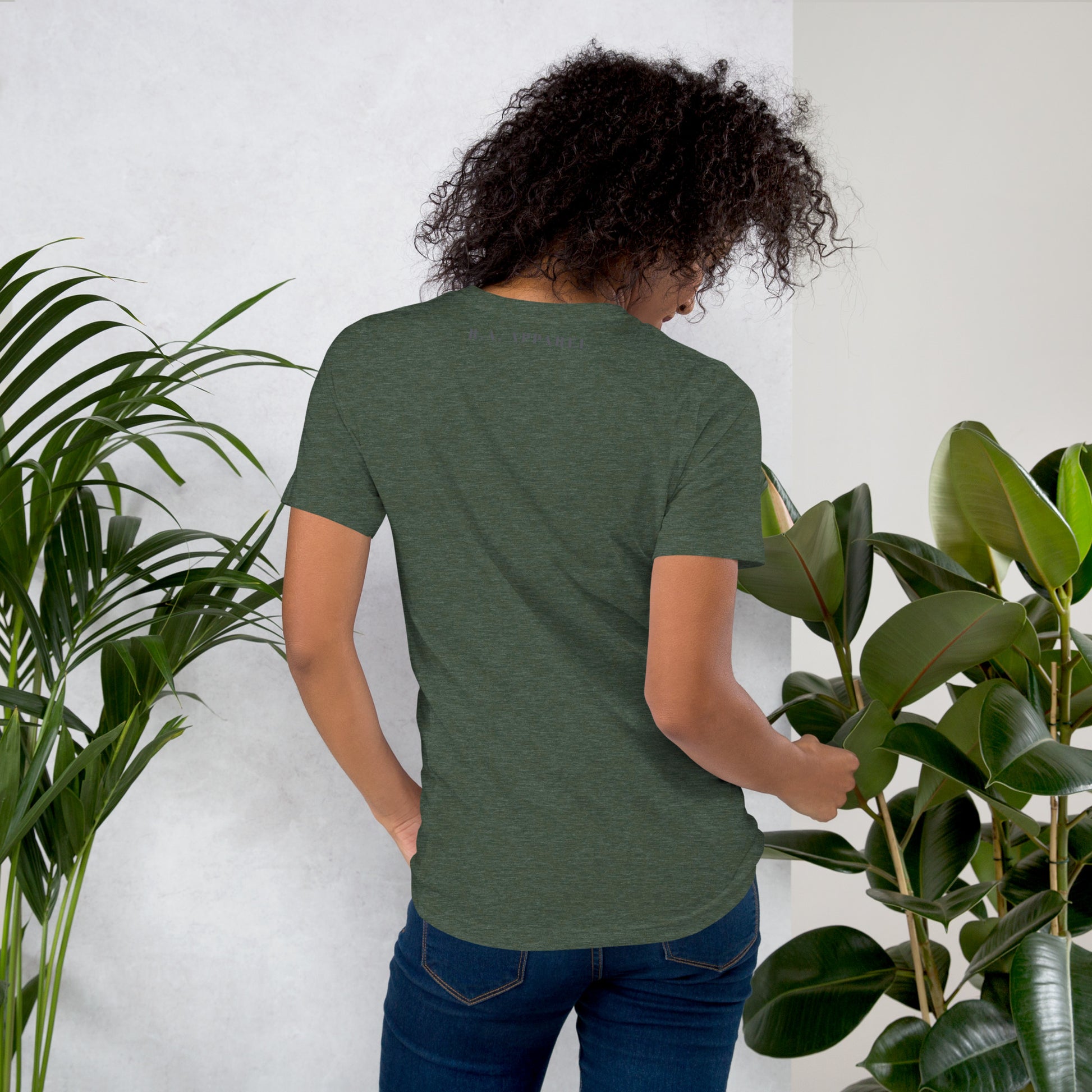 Petaline T-Shirt - Left Placement product image 22 in Navy, size S, with back view and left placement.