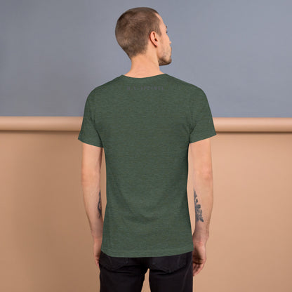 Limitless T-Shirt - Left Placement by R.A. Apparel, image 16, back view, Vintage Black, size S, left placement.
