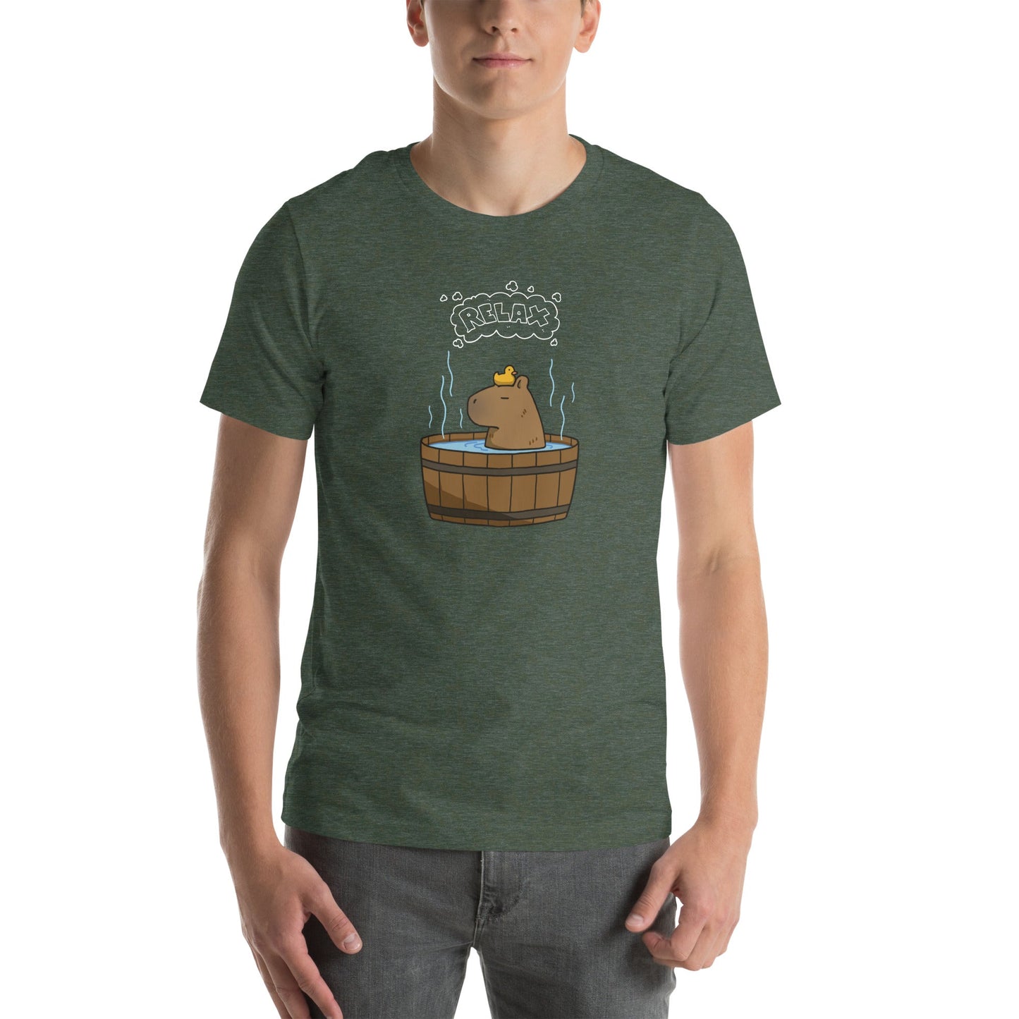 Slow Hour T-Shirt - Left Placement image 13: Black version, size 3XL with front view of the Relax range.