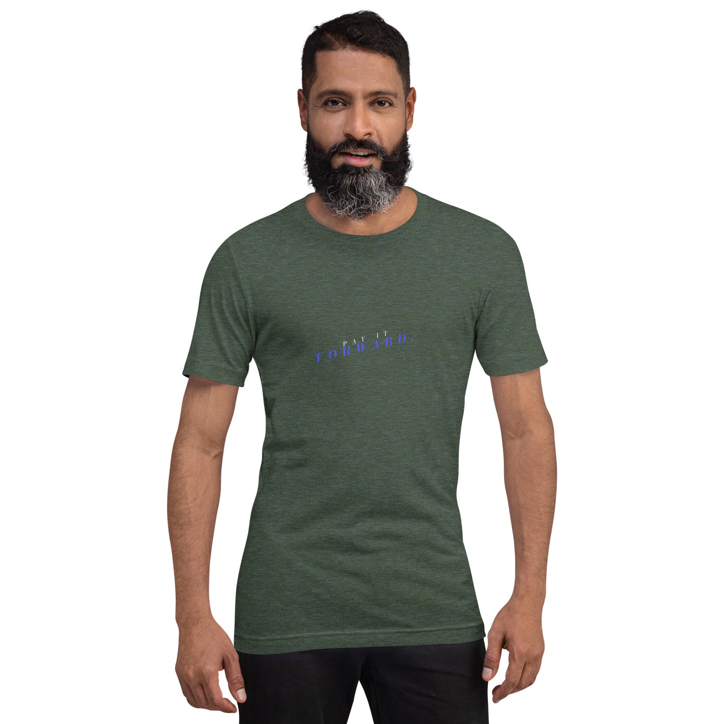 Forward Kind T-Shirt - Left Placement 78 image 28 in Navy, size XL, showing front view for the Pay It Forward design.