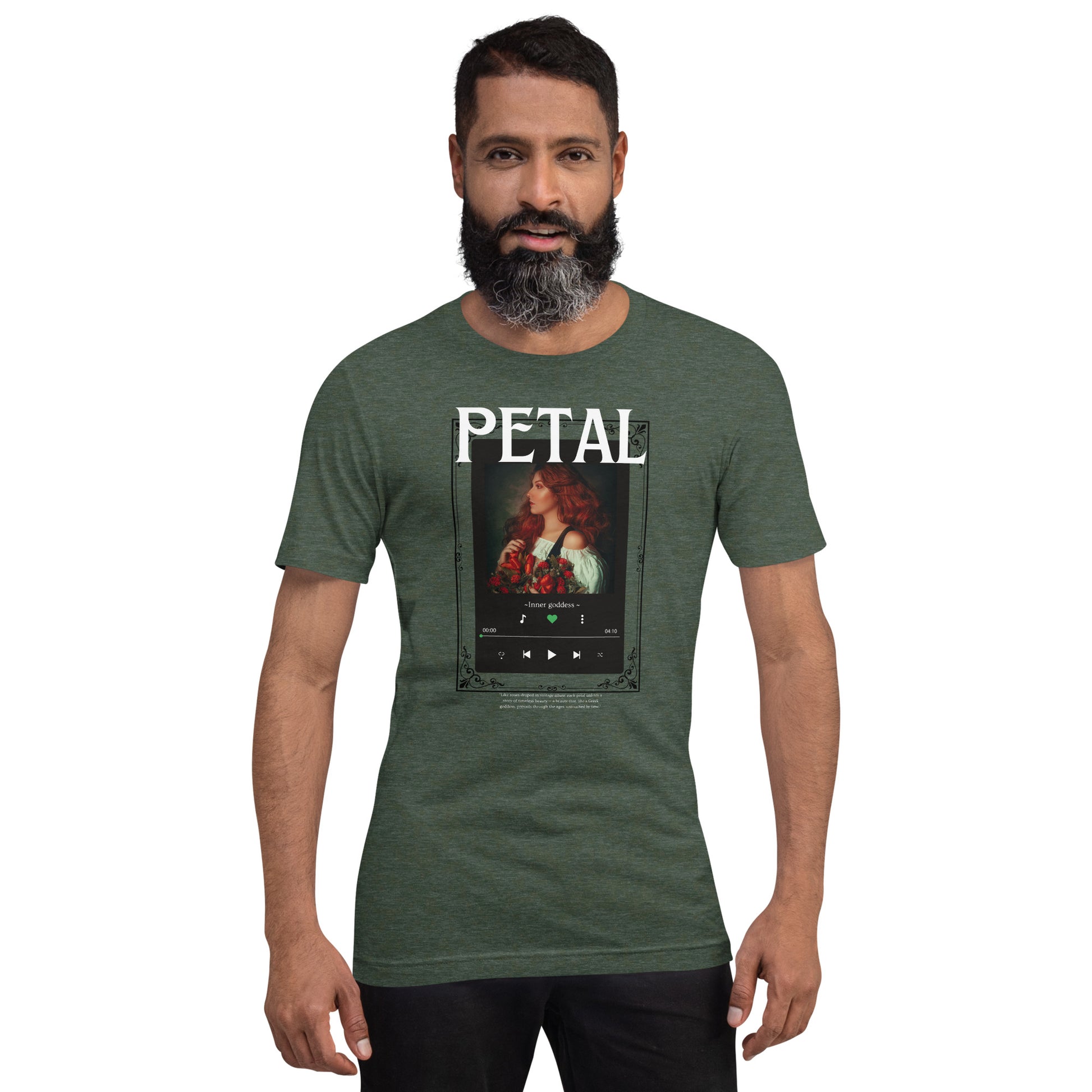 Petaline T-Shirt image 29 in Forest, size XL, showing front view for the Petal design.