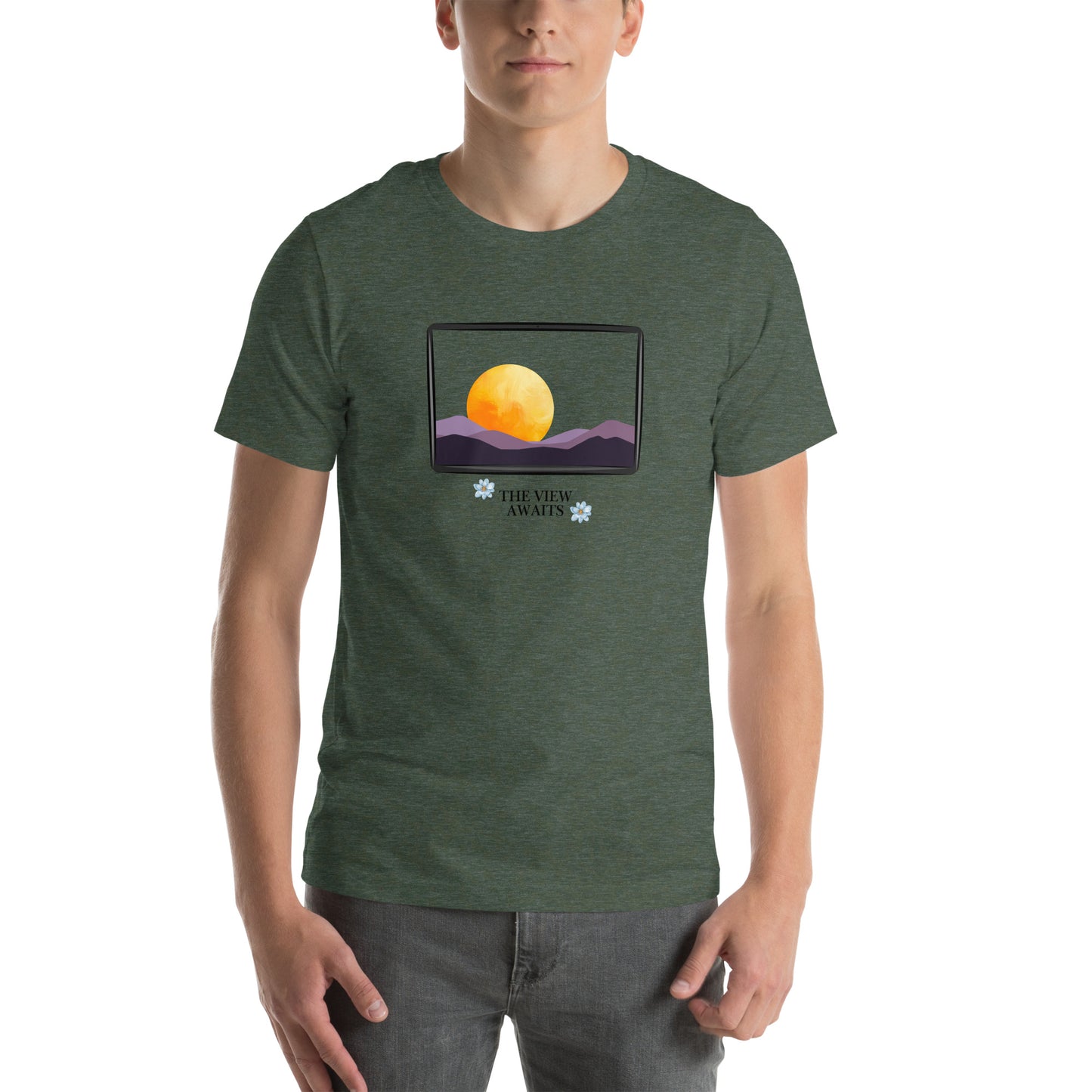 Avenor T-Shirt by R.A. Apparel, image 43, front view, Berry, size L, design placement.
