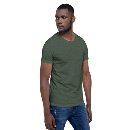 Saiko T-Shirt - Left Placement 34 by R.A. Apparel, image 22, front view, right-side angle, Navy, size S, left placement.