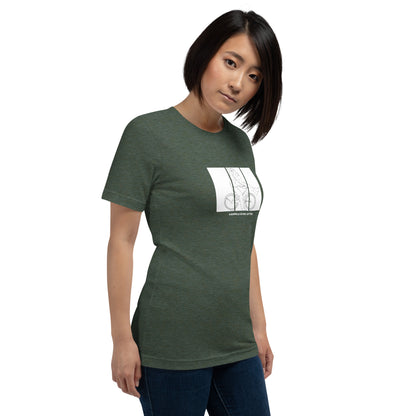 Image 20 of Team Purple Ever After T-Shirt - Left Placement, size XS, with Happily Ever After artwork visible in front view, right-side angle.