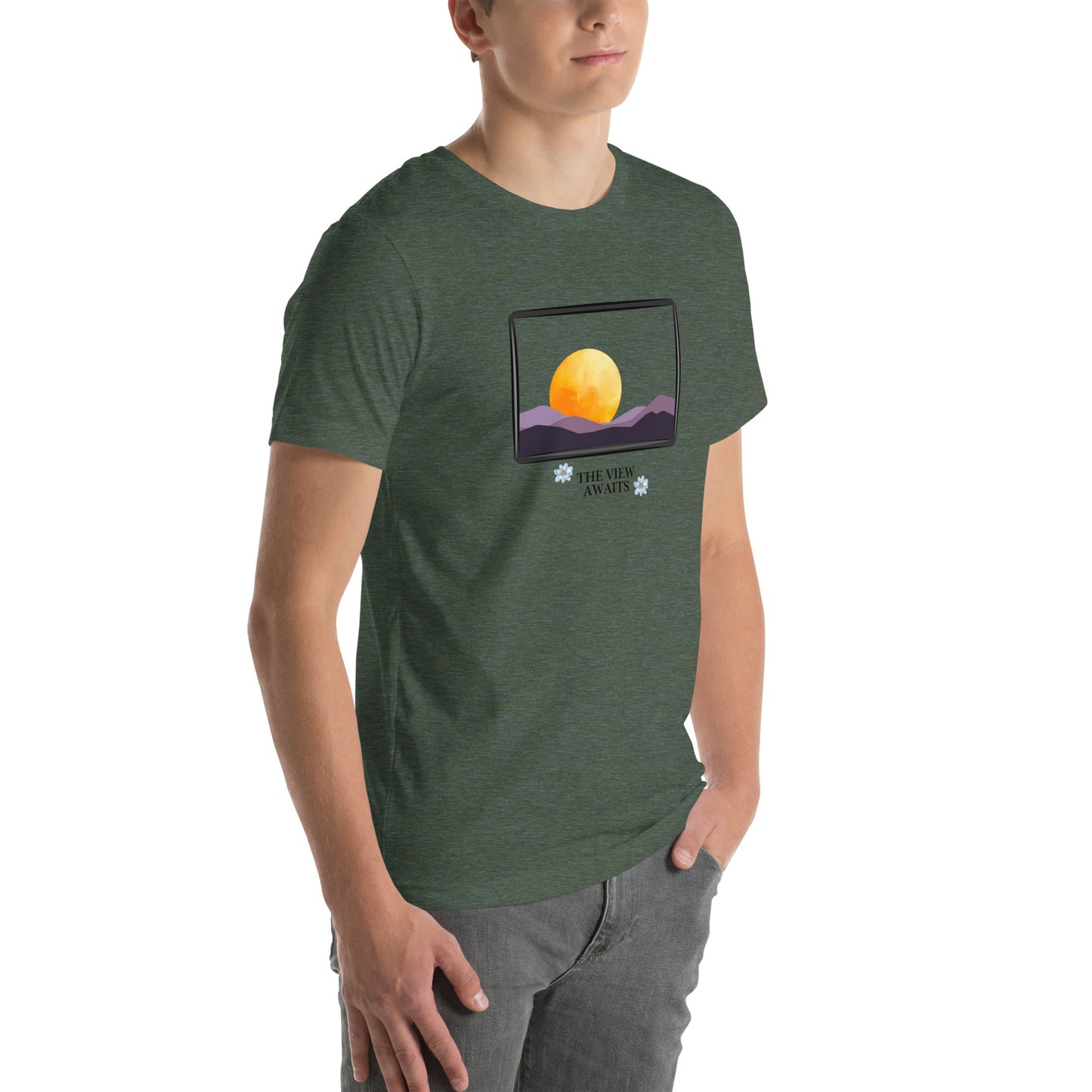 Avenor T-Shirt by R.A. Apparel, image 48, front view, right-side angle, Autumn, size L, design placement.