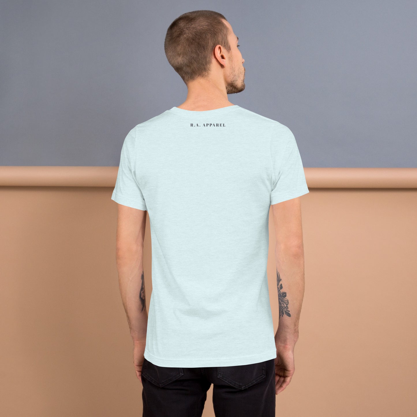 Focusline T-Shirt - Left Placement product image 30 in Navy, size XS, with back view and left placement.