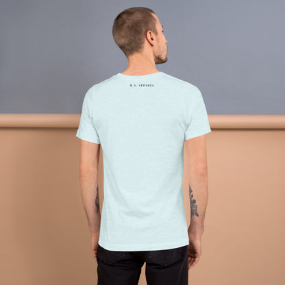 Focusline T-Shirt - Left Placement product image 30 in Navy, size XS, with back view and left placement.