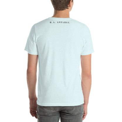 Solara T-Shirt by R.A. Apparel, image 119, back view, selected colour, design placement.