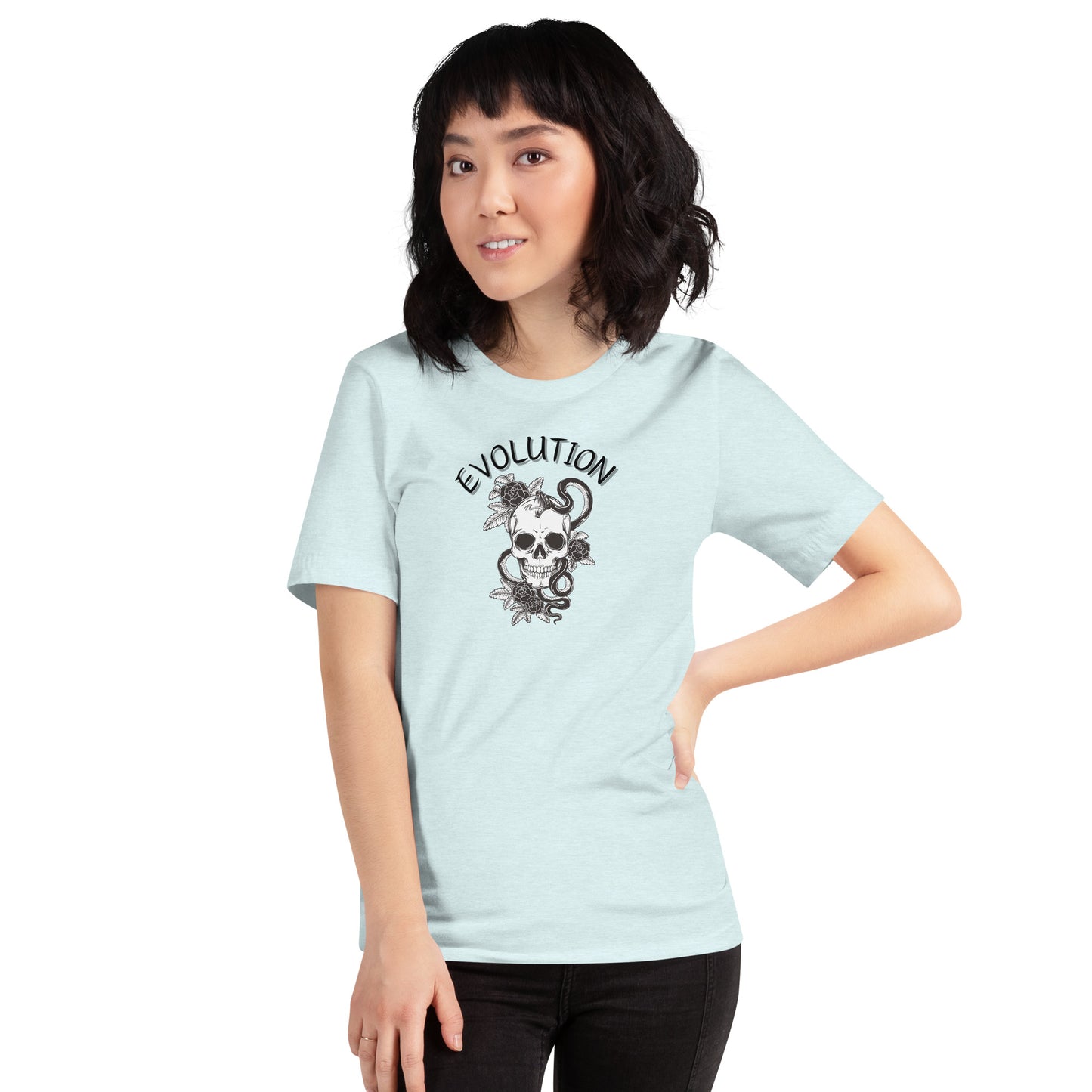 Evolution T-Shirt - Left Placement product image 49 in selected colour, with front view and left placement.