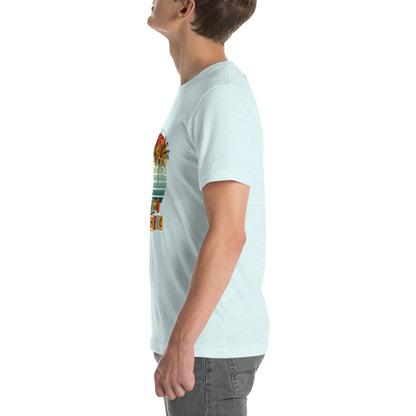 Solara T-Shirt image 115 in selected colour, showing left-side angle for the Be the Sunshine design.